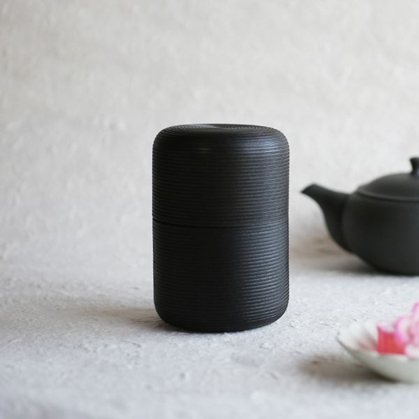 我戸幹男商店 茶筒 俵 /かるみ 山中漆器