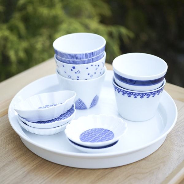 印判そば猪口 輪線