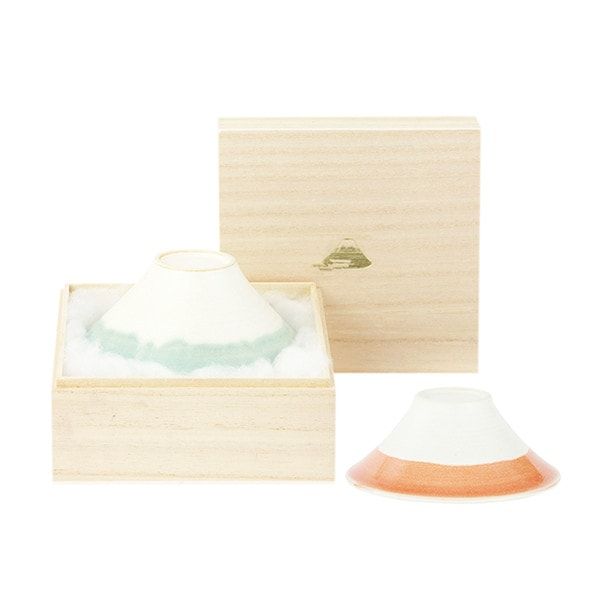 富士椀 青富士・赤富士ペア