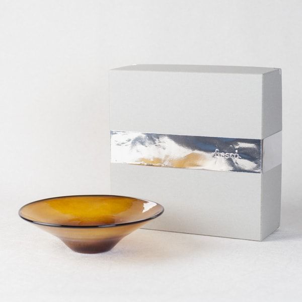 ガラスボウル/kasumi bowl S brownyellow