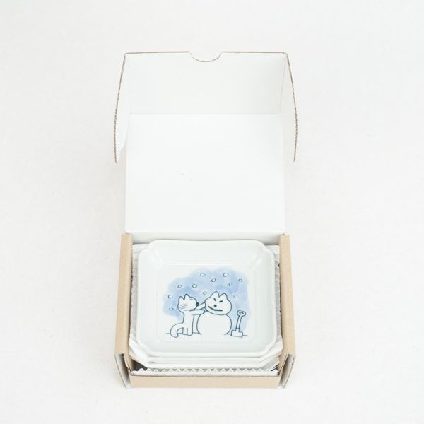 11ぴきのねこ・ねこの豆皿 4種セット雪