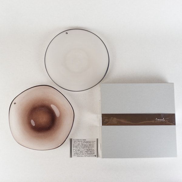 フレスコfresco M purple カスミプレート　ガラス ボウル fresco / フレスコ】kasumi bowl カスミ ボウル M BROWN GREENの商品