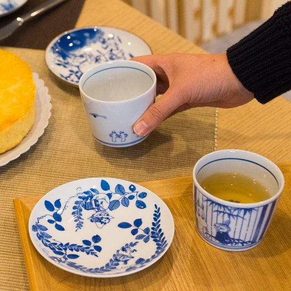 セット】ムーミン 有田焼 染付猪口ペア/そば猪口/