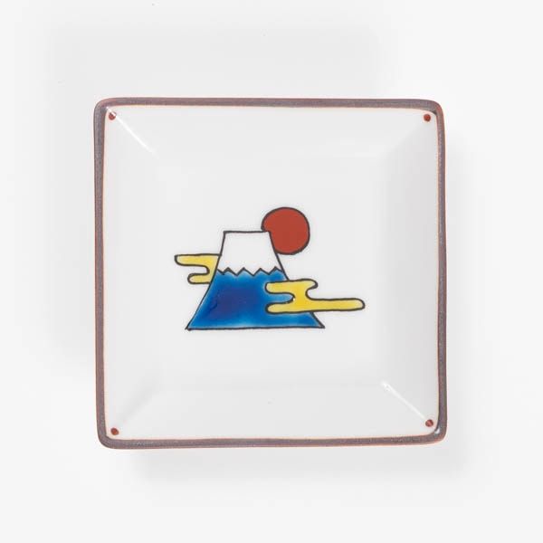 寿小皿 富士山/九谷焼