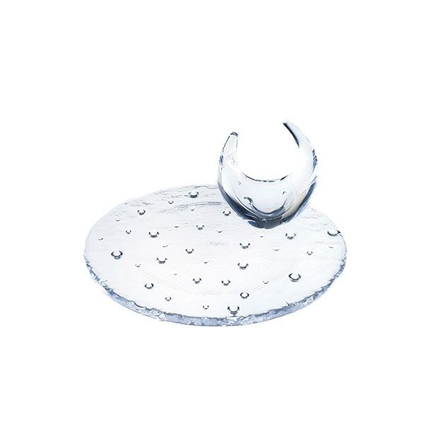 セット】droplet 18cmのアクセサリートレイセット クリアー 化粧箱入