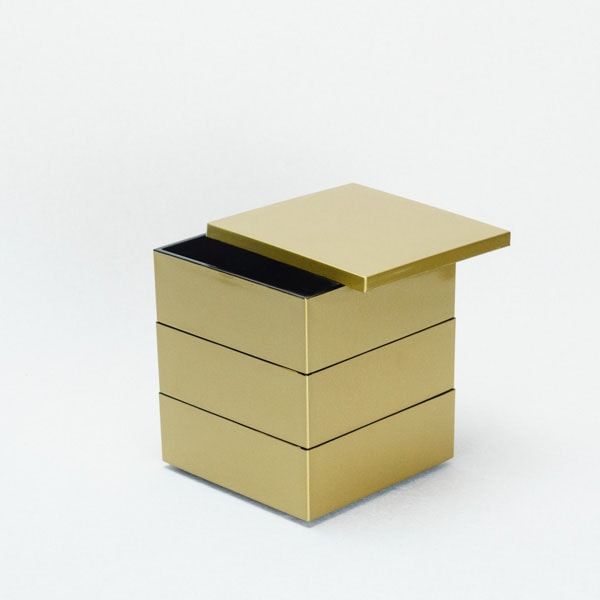 Set] Jubako box / Gold / S