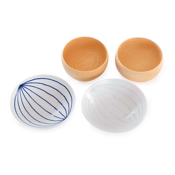 セット】平茶碗とめいぼく椀 ナチュラル夫婦椀セット 化粧箱入