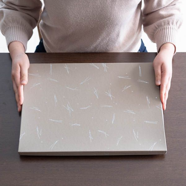 白木塗タモ 13.0長角盆/トレー