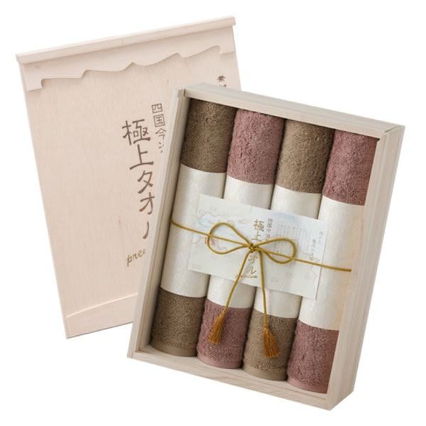 アウトレット】極上タオル バスタオル4枚セット 木箱入/20000円→11800
