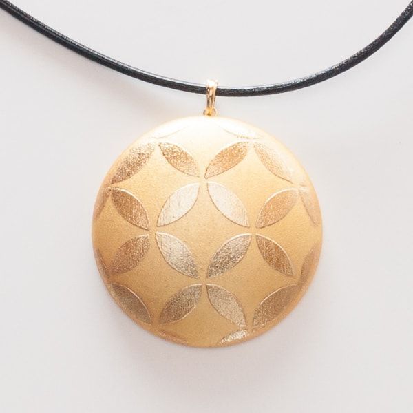 アウトレット】ペンダント 箔盛蒔絵モダン小紋 七宝