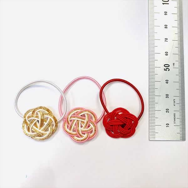 在庫処分】梅水引ゴムセット 半径5cm【約220本】