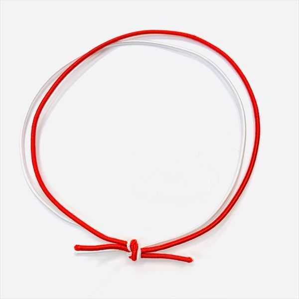 新品 金具付き ゴム房 24センチ紅白1束20本×5×5袋（500本） 在庫処分】ラッピング 紅白水引ゴムセット 半径14cm【約400本】