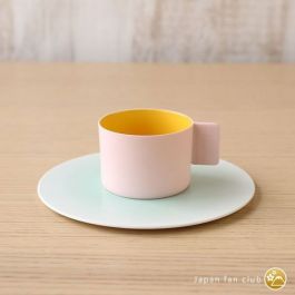 カップ&ソーサー ピンクイエロー カップ&ソーサー ピンクイエロー