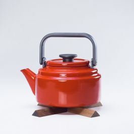 セット】アムケトル レッド ＆ なべしきハウス ウォールナット/やかん