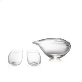 ぐい呑み　二個 18-8ステンレス二重構造 ORIZURU ぐい呑み ペア（内面24金メッキ