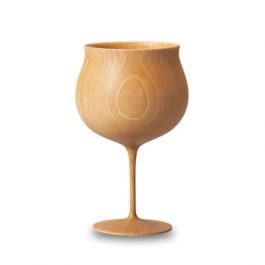 Thin Wooden Wine Glasses from Gato Mikio