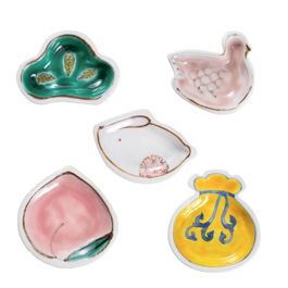 セット】かわいい5点セット 化粧箱入/九谷焼豆皿