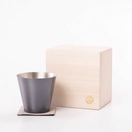 純銅製カップ ブラウン 桐箱入