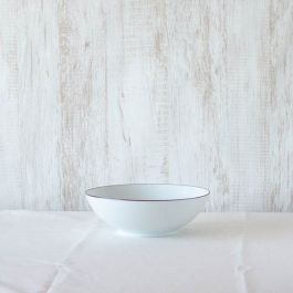 7寸平鉢 白磁千段